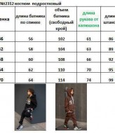 Костюм спортивный подростковый  EV-2312A900