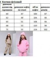 Флисовый костюм для девочки  EV-2422A820