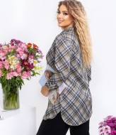 Рубашка туника в клетку JA-692A350