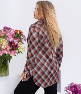 Рубашка туника в клетку JA-692A350