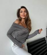 Лонгслив со спущенными плечами SP-455A360