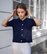 Кофта вязаная на пуговицах  MV-0147A900