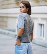 Кофта вязаная на пуговицах  MV-0147A900