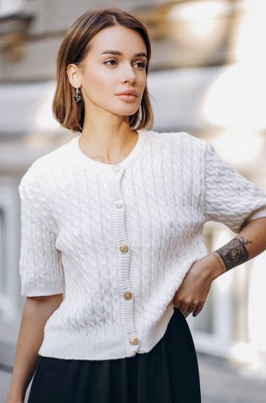 Кофта вязаная на пуговицах  MV-0147A900