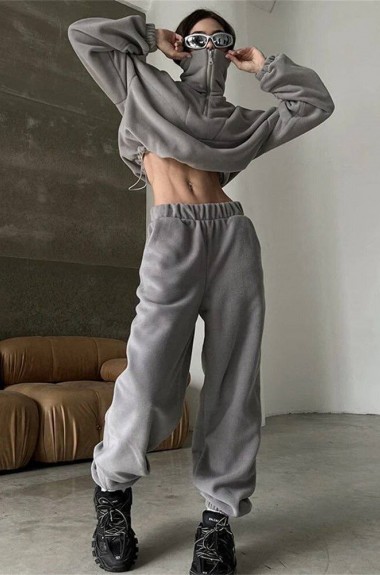 Спортивный костюм флис женский  LOU-1007A690