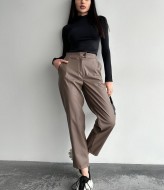 Прямі штани на високій посадці IO-799A370