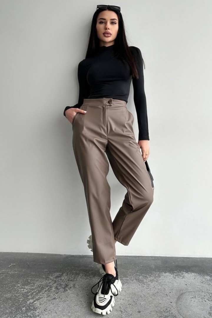 Прямі штани на високій посадці IO-799A370