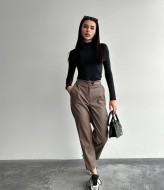 Прямі штани на високій посадці IO-799A370 Прямі штани на високій посадці IO-799A370