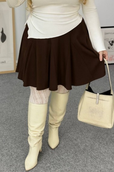Юбка из трикотажа с клиньями INS-473A550