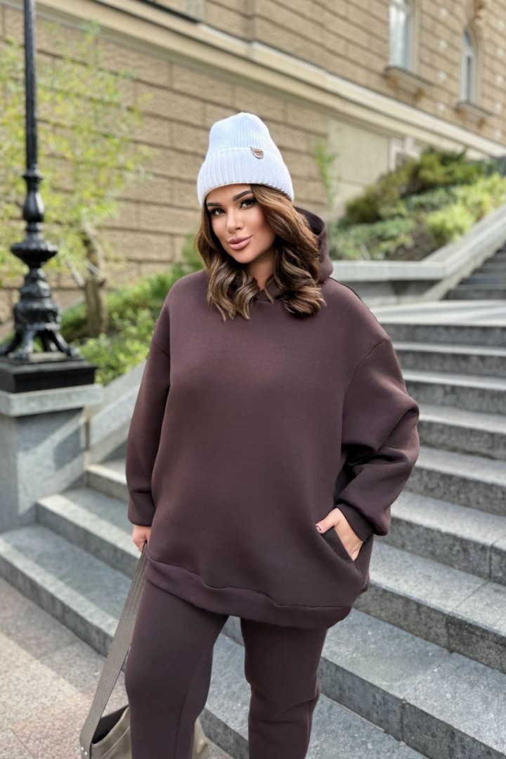 Удлиненное худи оверсайз  AB-253A20