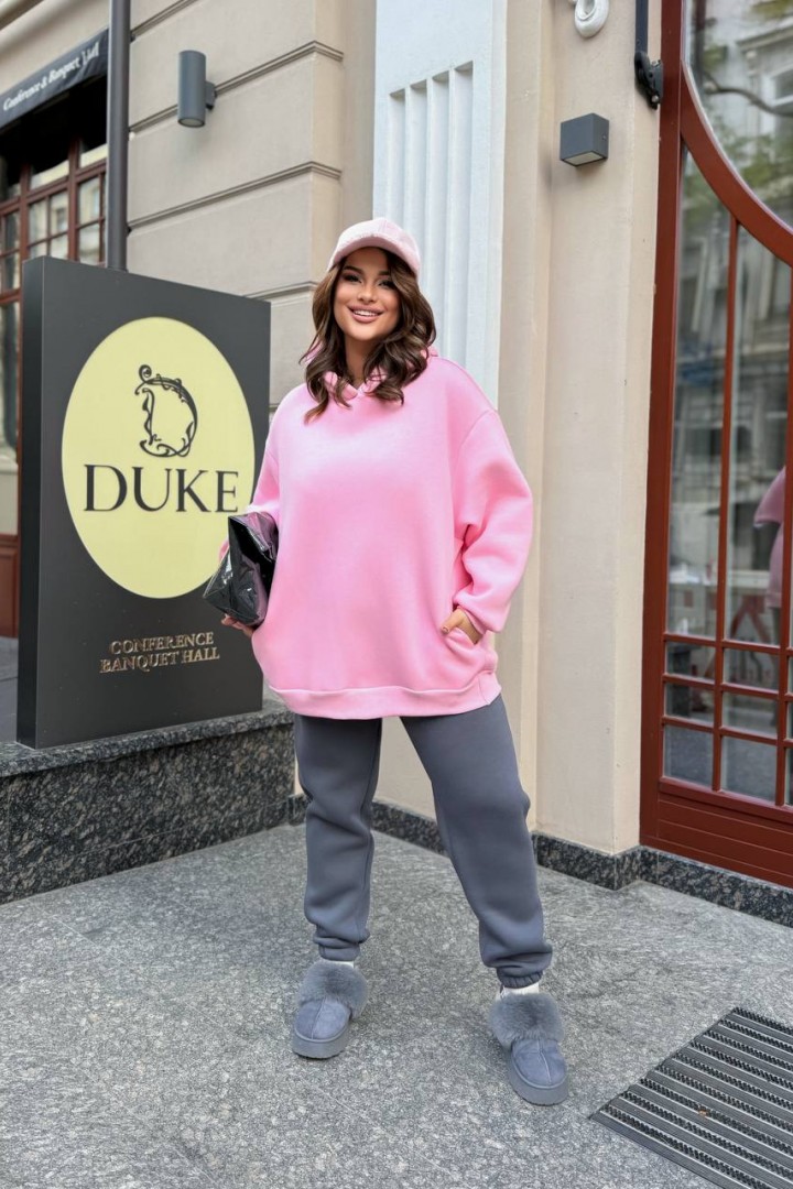 Удлиненное худи оверсайз  AB-253A20 Удлиненное худи оверсайз  AB-253A20