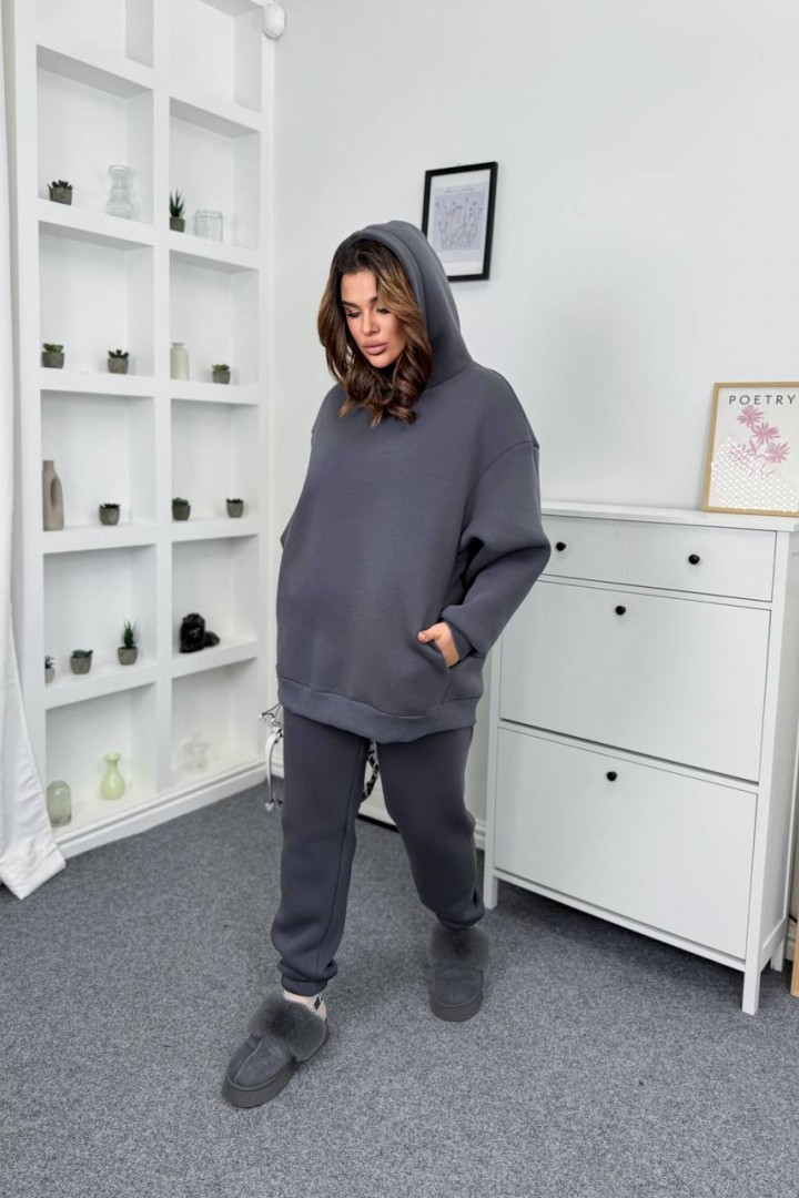 Удлиненное худи оверсайз  AB-253A20