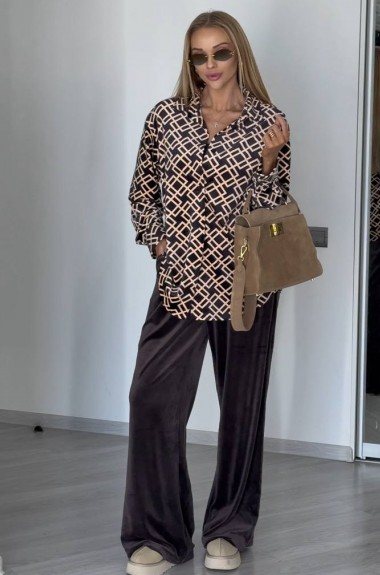 Костюм из велюра ATE-077A890 Костюм из велюра ATE-077A890