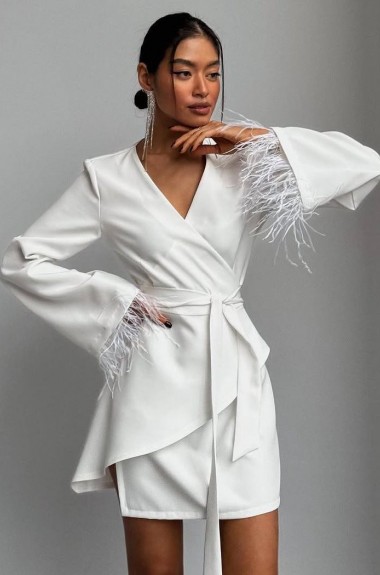 Ассиметричное платье на запах NK-644A720 Ассиметричное платье на запах NK-644A720