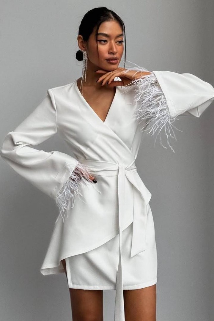 Ассиметричное платье на запах NK-644A720