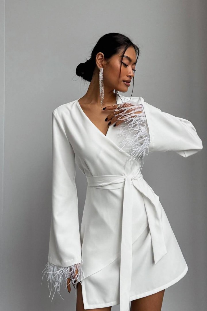 Ассиметричное платье на запах NK-644A720