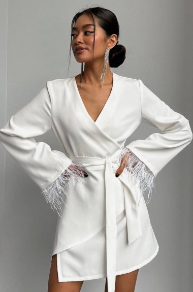 Ассиметричное платье на запах NK-644A720 Ассиметричное платье на запах NK-644A720