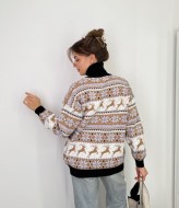 Свитер с оленями в стиле оверсайз IB-516A610