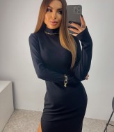 Теплое платье гольф LIB-8861A410