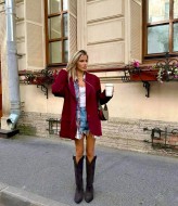 Пиджак замшевый женский DN-228A790