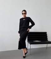 Вельветовый костюм с юбкой IMMA-289A530