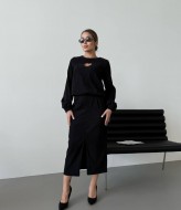 Вельветовый костюм с юбкой IMMA-289A530