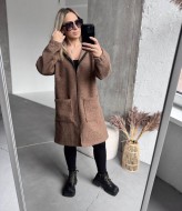 Молодежный кардиган с капюшоном IMMA-290A590 Молодежный кардиган с капюшоном IMMA-290A590