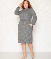 Теплое платье GOL-1704A700