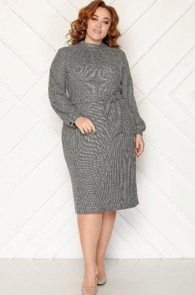 Теплое платье GOL-1704A700