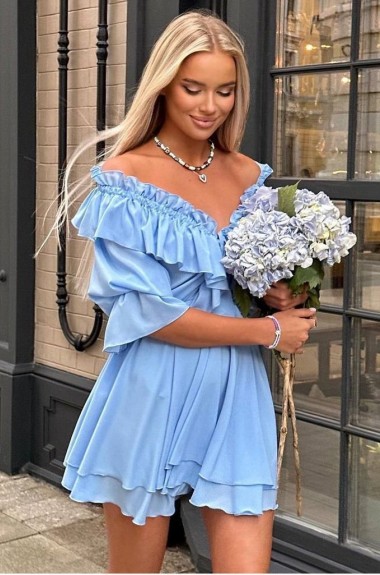 Короткое пышное платье YLM-560A550