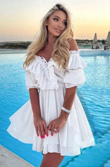 Короткое пышное платье YLM-560A550