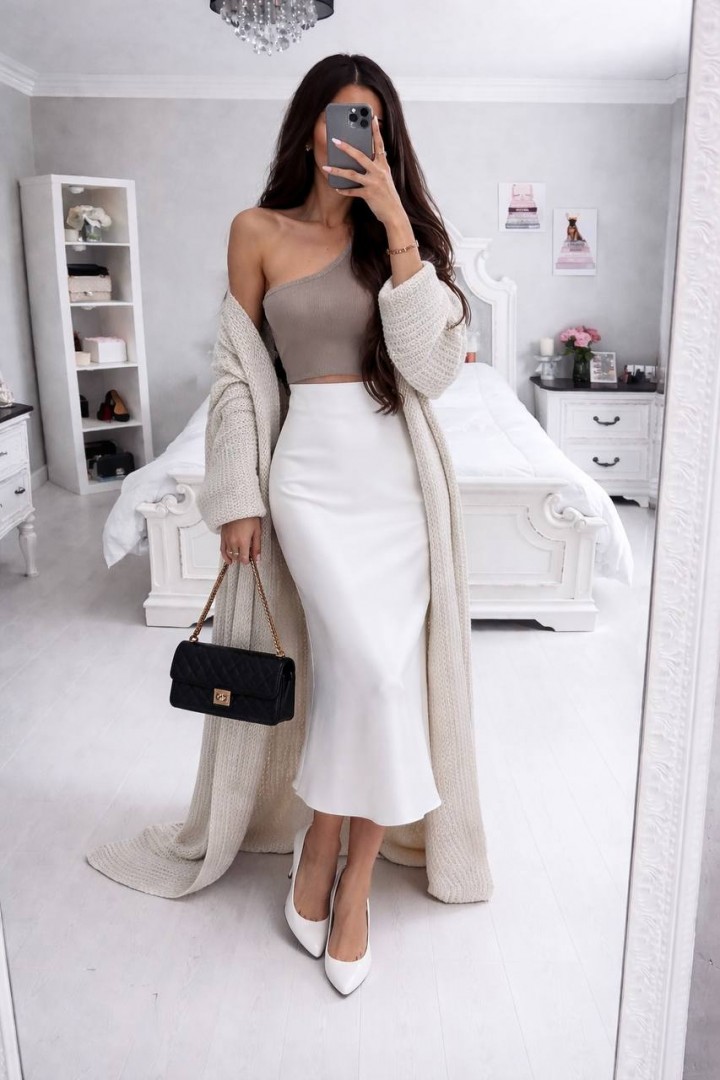 Шелковая юбка KIK-008A269