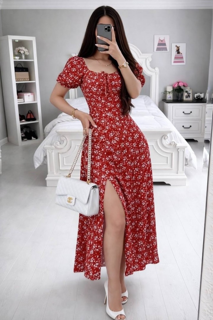 Сукня з розрізом KIK-014A389