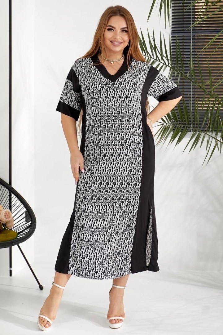 Комбінована сукня OLD-7030A850