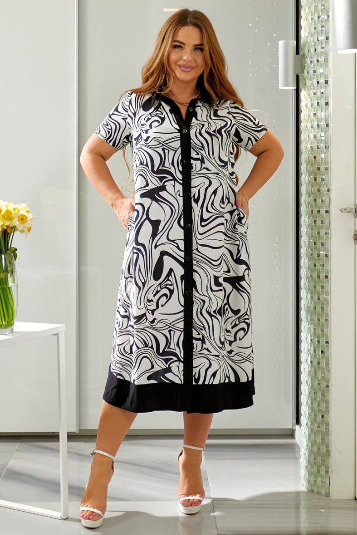 Платье на пуговицах OLD-3079A800