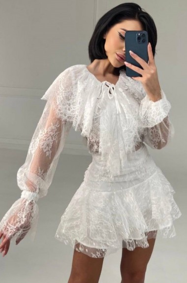 Мереживна блузка ASP-160A699 Мереживна блузка ASP-160A699