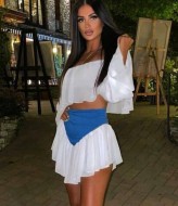 Костюм юбка шорты и топ YLM-637A740