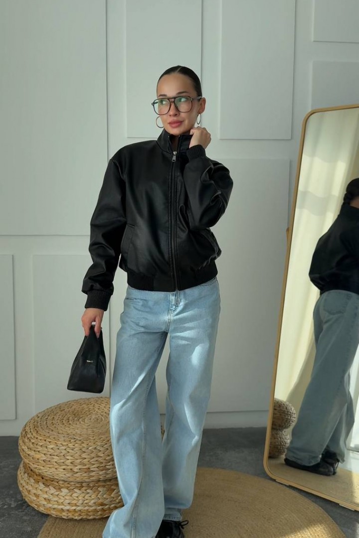 Коротка шкіряна куртка INNA-8898A1200