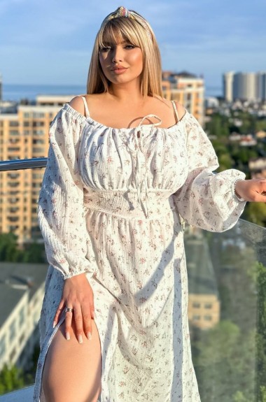 Муслиновое платье женское YM-5950A19 Муслиновое платье женское YM-5950A19