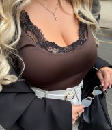 Лонгслив с кружевом  ELR-4070A400