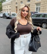 Лонгслив с кружевом  ELR-4070A400