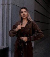 Спортивный костюм велюр  VM-10520A490