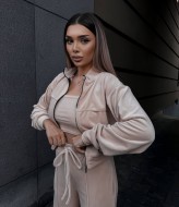 Спортивный костюм велюр  VM-10520A490