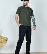 Мужские спортивные штаны на флисе  NF-3668A500