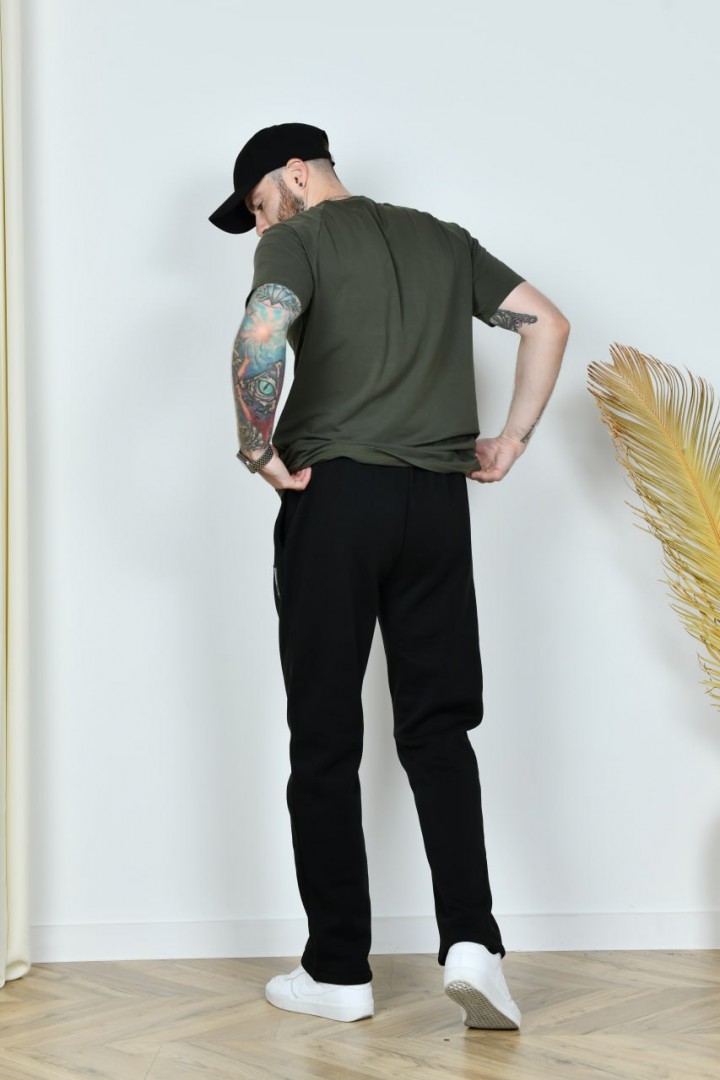 Мужские спортивные штаны на флисе  NF-3668A500