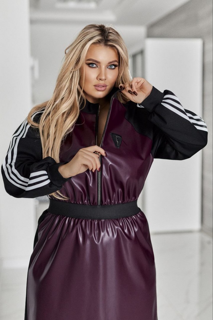 Комбинированное платье  VOJ-1045A640