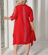 Платье рубашка с поясом VOJ-1044.1A720