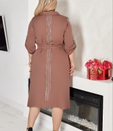 Платье рубашка с поясом VOJ-1044.1A720