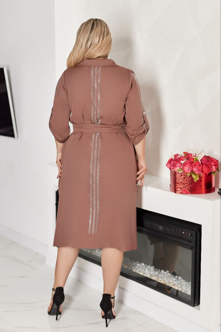 Платье рубашка с поясом VOJ-1044.1A720