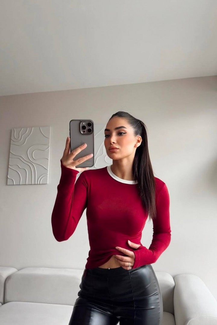 Приталенный лонгслив DMP-R1582A200 Приталенный лонгслив DMP-R1582A200